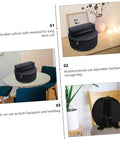 Heavy Duty Adjustable Drum Backpack With Massive Capacity Oxford Fabric Waterproof Gig Bag on a table as a round storage bag.