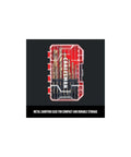 Craftsman 14-piece gold oxide drill bit set in a red translucent carrying case