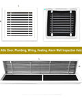 Dead Simple No Hassle Removable Air Grille Access Panel 30 By 34 Inch Drywall Hatch with louvered door and filter.