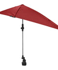 Versa Brella Firebrick Clamp On Shade Umbrella With UPF 50 Plus Protection rugged canopy and universal clamp