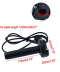 Upgraded Dope Electric Throttle Grip With Smooth Fast Response For Light Bee X S And X160 X260 Ebikes Plus Tuttio Soleil 01 Eride Pro Macfox Cable Kit Included shown with dimensions