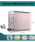 Heavy Duty 120 Plate Brazed Heat Exchanger Built With Food Grade SUS304 Stainless Steel And Pure Copper Core, 20cm height, 37.1cm length.