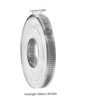 Heavy Duty Cut To Fit Stainless Steel Hose Clamp Kit 32.8 Ft Reusable Worm Drive Band For Pipe Vent And Damp Environment Home DIY Projects, 1.27cm wide roll