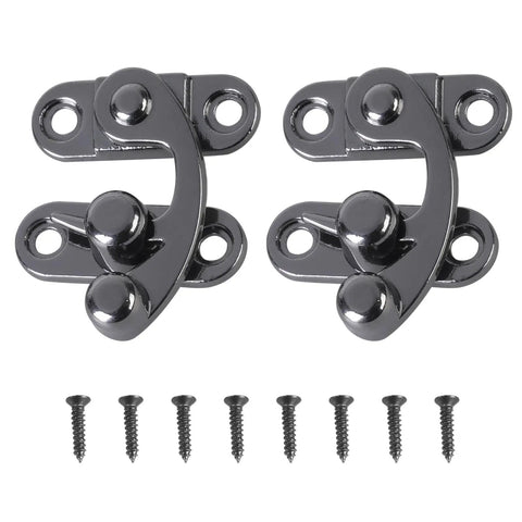 Swing Arm Hook Latches For Suitcases, Dollhouses, Jewelry Boxes And Bird Houses, Durable Wood Box Closures with screws
