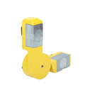 Hella Strong Mini Adjustable Welding Magnet With Slick On Off Rotating Base And 150 Lb Hold Power for metal fabrication, yellow design.