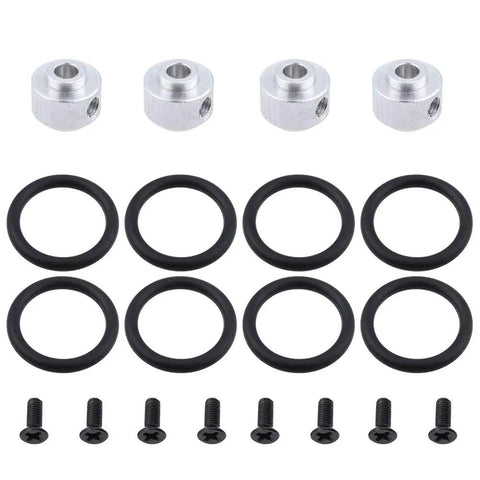 4 Pack RC Airplane Prop Saver 3.17mm Shaft Kit With Screws And Rubber O Rings For Electric Brushless Motors Fits 3.17mm Shafts
