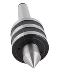 CHICIRIS MT3 revolving live center for lathe; metal body with knurled rings and conical tip