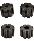 Manual Hydraulic Crimping Tool For Automotive A/C Pipe Assembly with multiple steel dies numbered 3, 5, 6, and 9 for precise crimping.