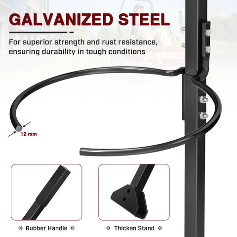 Bucket Bracket For ZeroTurn Mower Handle Upgrade For Quick Tool Transport And Yard Cleanup Haul Mulch Debris And Plants