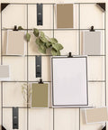 Grid wall panel with black 15 Pack Gridwall Notch Hooks Black Utility Hangers for display and organizing.