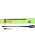 Dual Band 8 Inch Whip Antenna For VHF UHF 144 430 MHz With SMA Female Connector For BTECH BaoFeng Radios shown with packaging