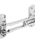 4 Pack Swing Bar Door Guard Set For Inside Doors, Built Tough Latch Guard Lock Reinforcement, Zinc Alloy, Rust Resistant, Silver