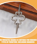 Brushed Copper Wardrobe Pull Handle For Cabinet Doors And Drawers Modern Single Hole Metal Knob Durable Zinc Alloy Hardware Matte Nickel Finish Replacement on wood surface