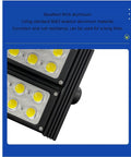 Close-up of 100W 300W LED Flood Light IP66 Waterproof Security Wall Light showing thick aluminum body and LED diodes.