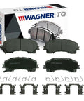 Front TQ Disc Brake Pad Set For Nissan Rogue 2014 Through 2018 Front Replacement With Durable Auto Braking Upgrade And Easy Install Hardware Included