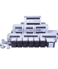 Heavy Duty Industrial PLC Controller With Series Variants 0806MT 1208MT 121MT 1616MT 2416MT 2424MT 3624MT Relay Output shown stacked