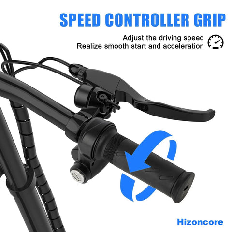 Universal Full Twist Throttle With Key Lock For E Bikes And Scooters 12V To 72V Plug And Play No Rewiring Quick Install 3 Pin E Bike Throttle Compatible With Q20 Q20Pro H20 H26Pro