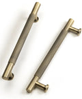 Antique Brass Knurled Cabinet Pulls 5 Inch Center To Center Solid Brass Dresser Drawer Handles