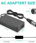 60W Lithium Scooter Battery Charger dimensions with 3-pin XLR plug, compatible with Jazzy Power Chair Schwinn S300 S500