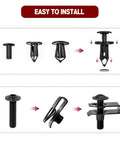 Polaris Ranger RZR Body Panel Screw Kit Replacement With M6 Torx Screws U Type Flat Nuts Plastic Rivets assembly guide
