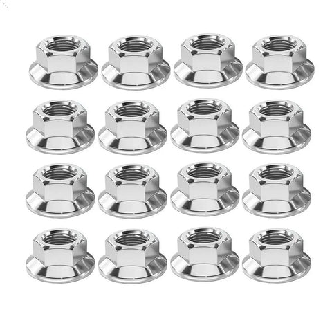 Secure Your Ride With This Killer 16 Piece M10x1.25 Wheel Lock Lug Nut Kit Set For Yamaha Raptor And Grizzly ATVs Plus Polaris Models To Stop Theft Dead In Its Tracks. Chrome M10x1.25 wheel lock lug nuts, 16-piece set