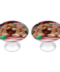 Pretty Dang Slick Antique Stainless Steel Cabinet Knobs And Drawer Handles 2 Pack Heavy Duty Round Pulls For Kitchen Bedroom Furniture showcasing gingerbread design.