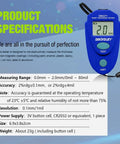 Handheld Portable Paint Coating Thickness Meter 0 To 2 Mm Non Destructive Tester For Iron Steel And Aluminum With Auto Shut Off For Quick Accurate Coating Readings On The Go Field Use And Easy Operation With Clear Consistent Readouts, blue digital tester
