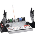 Compact Hand Wrapper System With Two Spool Thread Tensioner And Rock Solid Rod Building Stand, adjustable cradle and dual bobbin holder