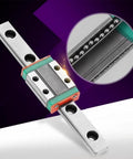 9mm Linear Rail Kit With Mini Bearing Steel Rail And Slide Block 95mm Length, detailed view of ball retainer and rail