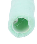 Wide Nap 14 Inch Paint Roller Covers That Roll Smooth As Silk With Zero Paint Drip Nonsense Heavy Duty Polyester Sleeves For Big Walls And Ceilings Knockout 6 Pack For DIY Crews, close-up of roller cover texture.