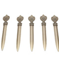 Five Piece Retro Envelope Opener Set Zinc Alloy Letter Openers For Quick Mail Opening Sword Shaped Design