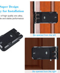 Hella Reliable Dual Motor Smart Lock With Remote Control Deadbolt mounted on a door, showing entry angles and design details.
