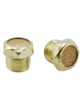 4 Pack Sintered Bronze Breather Vent One Quarter Inch NPT For Single Acting Cylinders Or Valves Quiet, Durable Pro Grade Vent