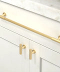 Brushed Gold Cabinet Pulls 12.6 Inch 6 Pack Solid Heavy Duty Built To Last Drawer Handles For Kitchen Cabinets Zinc Construction