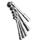 Heavy Duty L Shaped Socket Wrench Crafted From Chrome Vanadium Steel Featuring Hexagonal Bent Head in a set of five sizes.