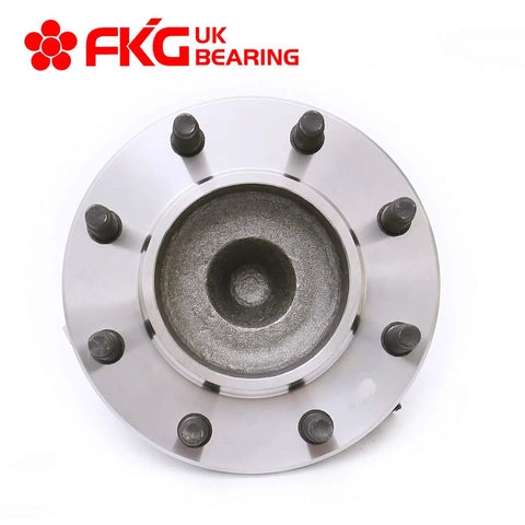 Set Of 2 Front Wheel Bearing Hub Assemblies With ABS For 2WD GMC Savana 3500 And Savana 2500, Chevy Express 3500 And 2500, And Silverado 2500 1999 2000 Direct Fit 8 Lug Ready To Roll top view