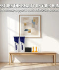 Mega All In One Drywall Repair Kit 500g Spackle Paste With Scrapers And Sandpaper displayed on a table in a modern room