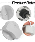 Gray discharge air temperature sensor with metal probe and two-wire lead for Honeywell zone controller replacement
