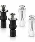 Stainless Steel Toilet Seat Screws Kit With Expanding Rubber And Plastic Nuts Universal Top Mount Bolts Replacement For Loose Hinges