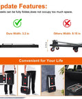 Comparison of Folding Hand Truck With Platform Design For 330 Lb Capacity Heavy Duty Dolly Cart showing compact 3.2-inch width.