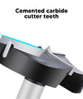 Cemented carbide cutter teeth of Workhorse Forstner Bit Set for precise wood and plastic hinge slots.