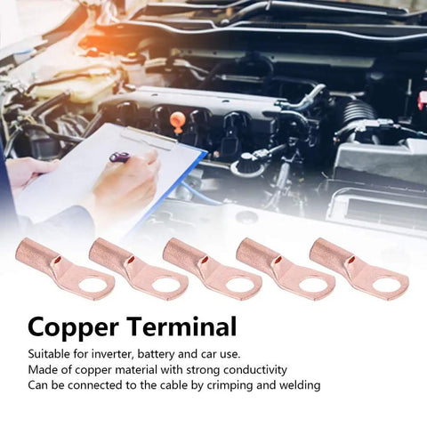 Ultimate 100 Piece Copper Wire Terminal Kit With Cold Pressed Crimp Lugs And Electrical Connectors For Inverter Battery And Auto Projects That Slap, copper ring terminals for car battery wiring