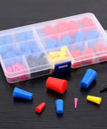 100 Count Silicone Rubber Tapered Plugs Set One Sixteenth To Five Eighths Inch Universal Size High Temperature Resistant for Powder Coating