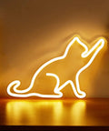 Cat LED Neon Sign USB Powered Night Light 3D Wall Art Decor For Bedroom And Living Room Warm White Cat Lamp