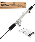 Rack And Pinion Assembly For 1998 2002 Camaro Firebird With Hydraulic Power Direct Replacement For OE Numbers 22185 shown with packaging and manual.