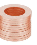 Three Sizes Pro Grade Copper Crush Washer Set For Oil Drain Plugs Fits M12 30 Pieces Includes 18x12x1.3mm 20x12x1.5mm 22x12x1.5mm