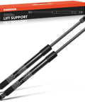 Rock Solid Rear Tailgate Lift Supports Pair Gas Spring Shock Struts showing two black lift supports with ball mounts and packaging.