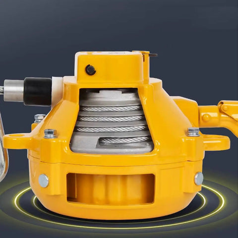 Shop Ready Heavy Duty Spring Balancer Reel With Wire Rope Tool Hanger And Self Locking Aluminum Pulley for easy overhead tool management.