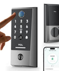 D2 Plus Smart Door Lock With Keyless Entry And 0.3Second AI Fingerprint Unlock Touchscreen Keypad Auto Lock Built In Doorbell