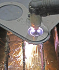 Circle Cutter Guide Stencil Kit For Plasma Cutters, Five Piece Set, metal stencil creating precise circle cuts with plasma torch.